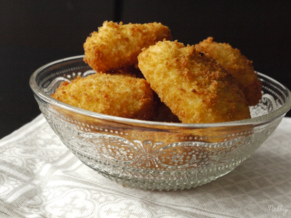 Beignets de mozzarella panée