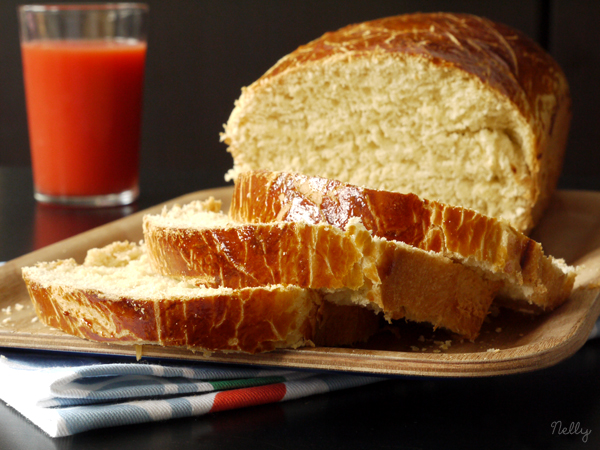 Brioche parfumée à l'orange sanguine et au rhum