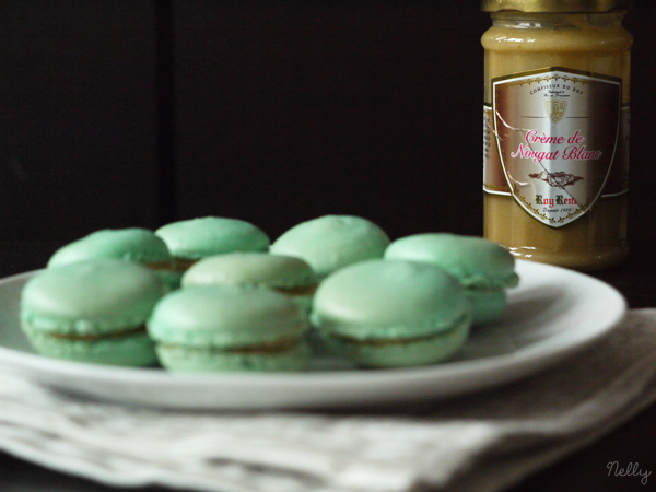 Macarons à la crème de nougat