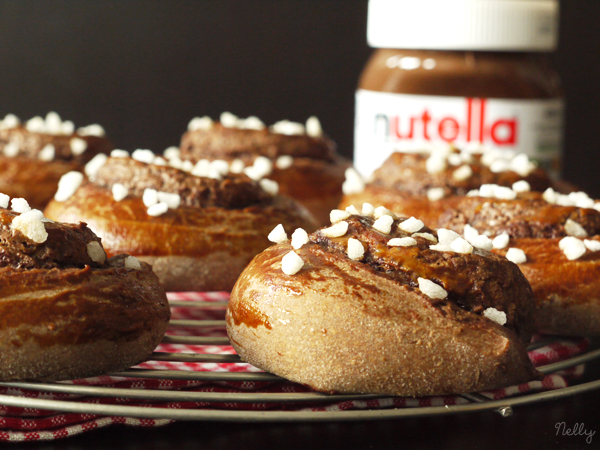 Petites brioches roulées au Nutella