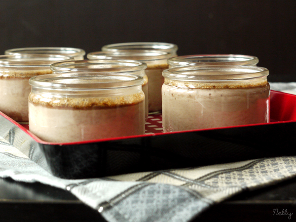 Petits pots de crèmes au chocolat allégées