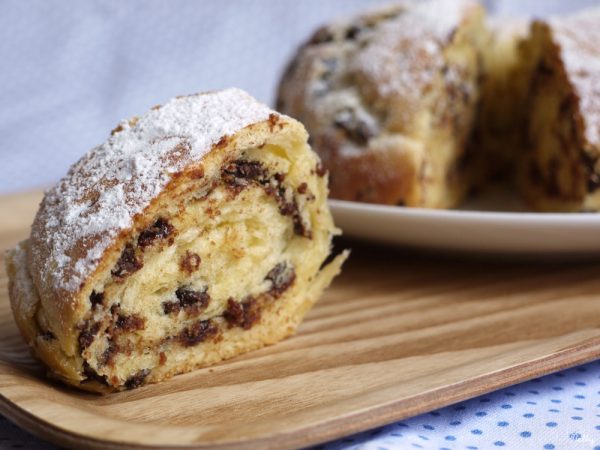 Brioche viennoise aux pépites de chocolat