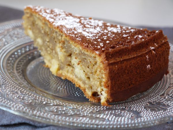 Gâteau au St Morêt, pommes & prunes