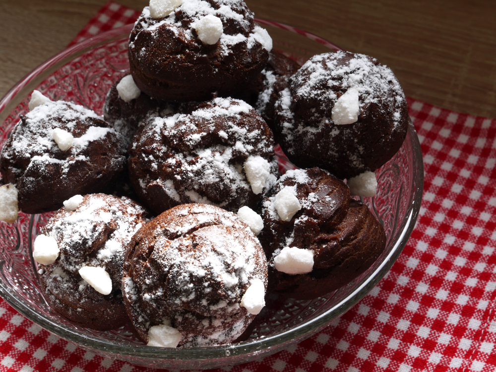 Chouquettes au chocolat