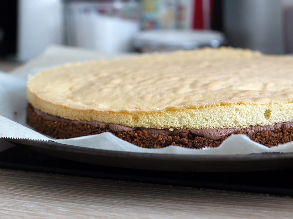 Gâteau de fête, chocolat & banane