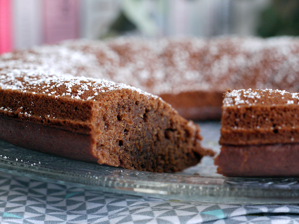 Gâteau chocolat & compote de pomme