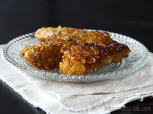 Aiguillettes de poulet panées aux Corn Flakes