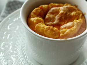 Soufflés à la carotte & mimolette