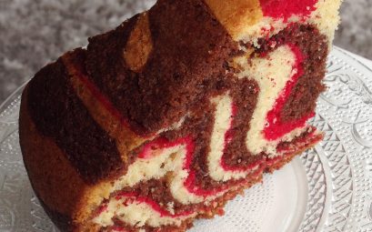 Zebra Cake, gâteau zébré girly