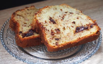 Banana bread aux pépites de chocolat & rhum