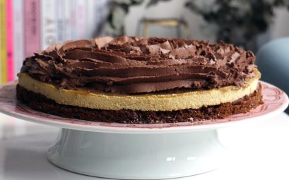 Gâteau de fête, chocolat & banane