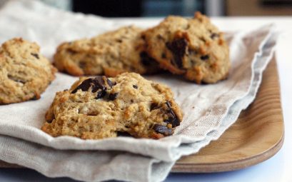 Cookies aux pépites de chocolat sans oeuf (mais avec des bananes)