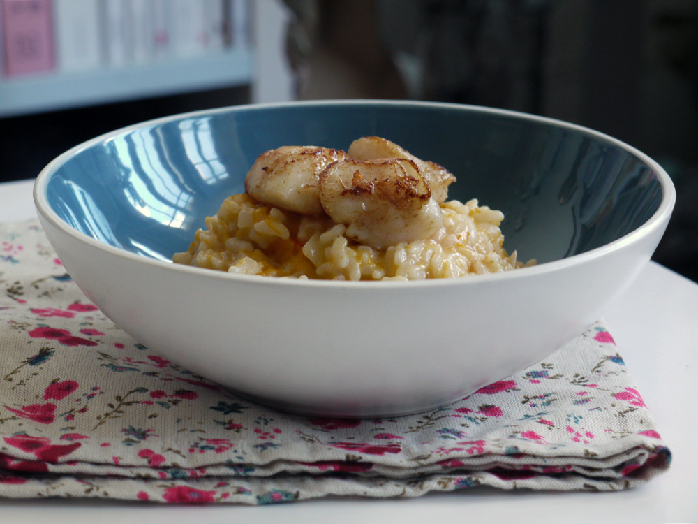 Risotto au potiron & Saint-Jacques