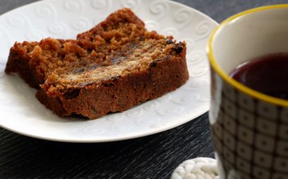 Upside down crumbcake au Spéculoos & pépites de chocolat