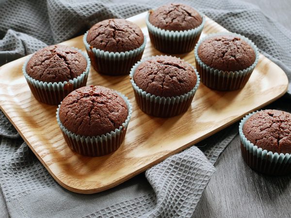 Muffins au cacao et lait d'amande