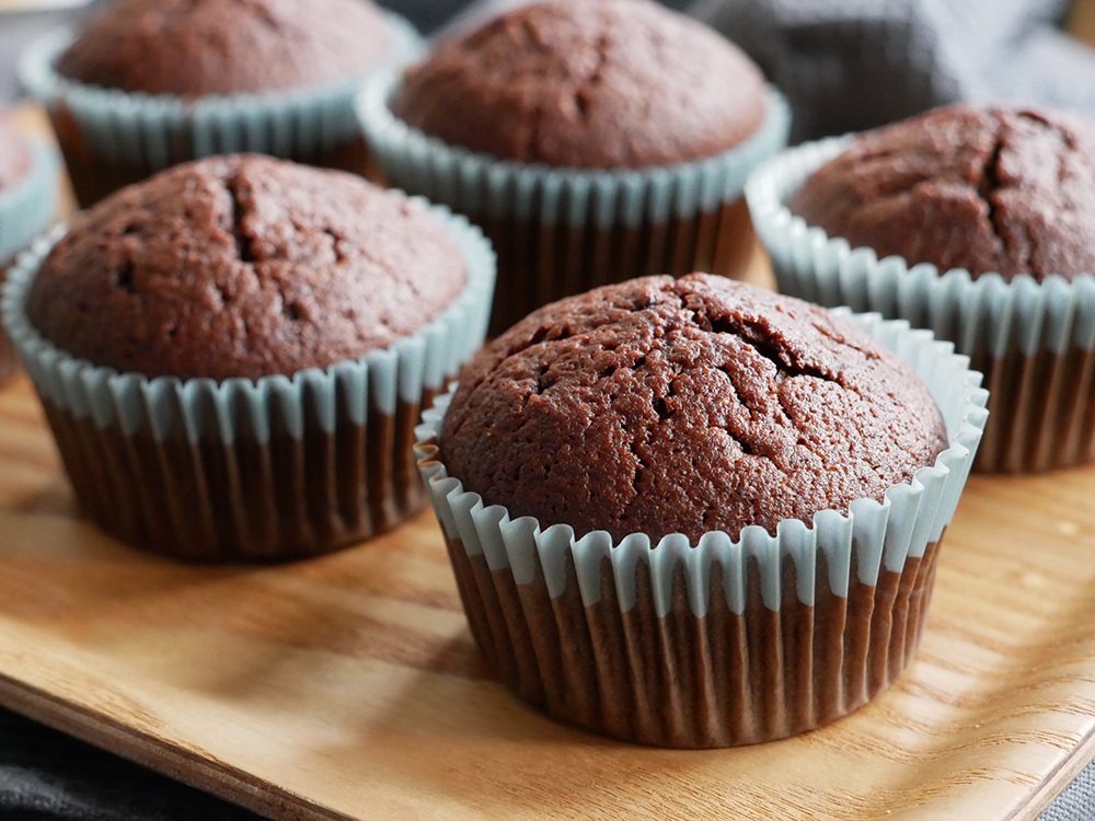 Muffins au cacao et lait d'amande