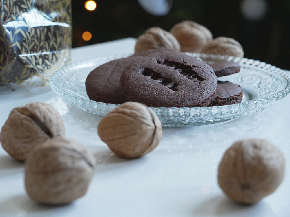 Biscuits de Noël noix & cacao