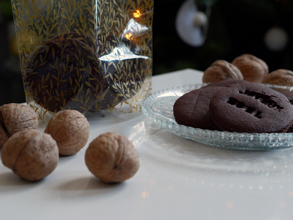 Biscuits de Noël noix & cacao