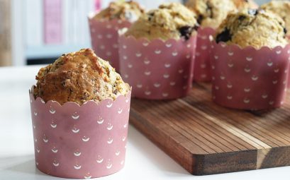 Muffins au lait concentré & pépites de chocolat