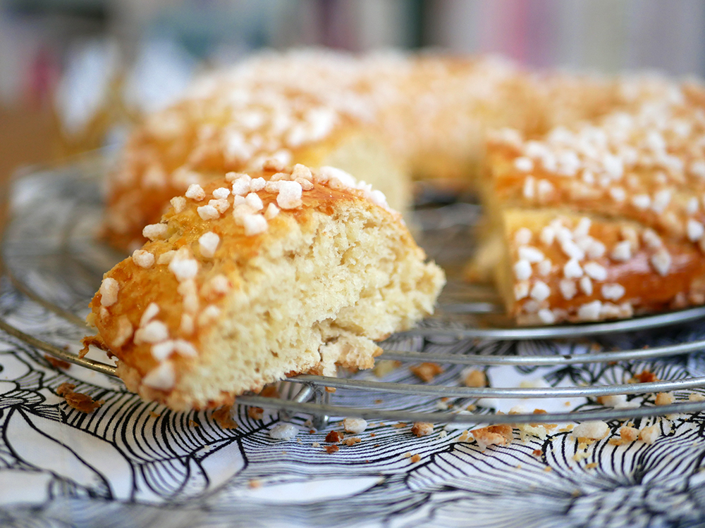 Une brioche des rois très moelleuse