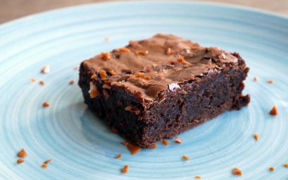 Brownie aux éclats de caramel au beurre salé