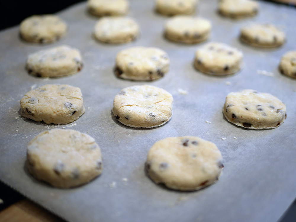 Scones aux pépites de chocolat