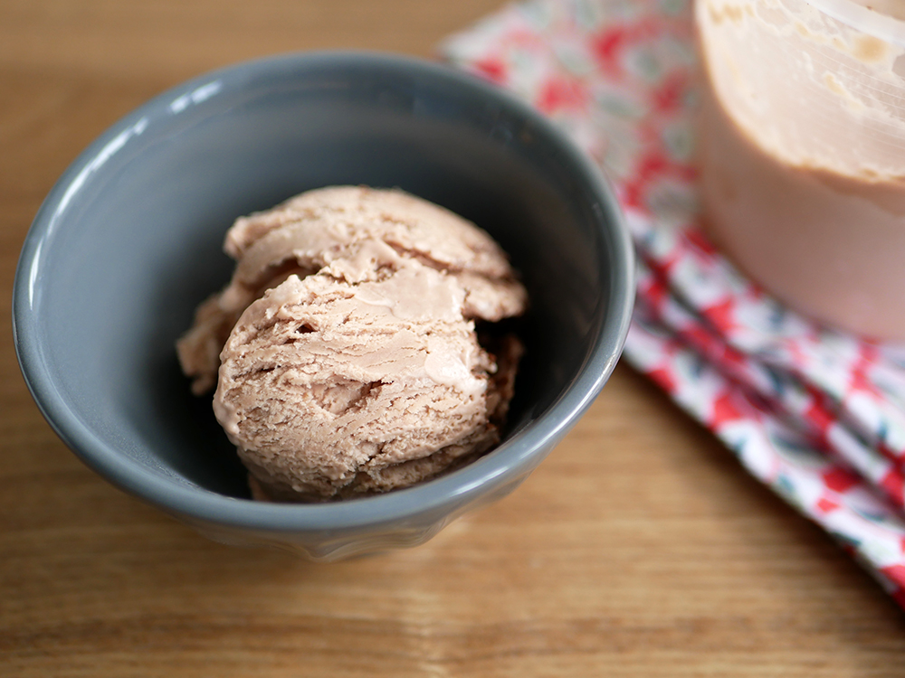 Crème glacée au chocolat au lait