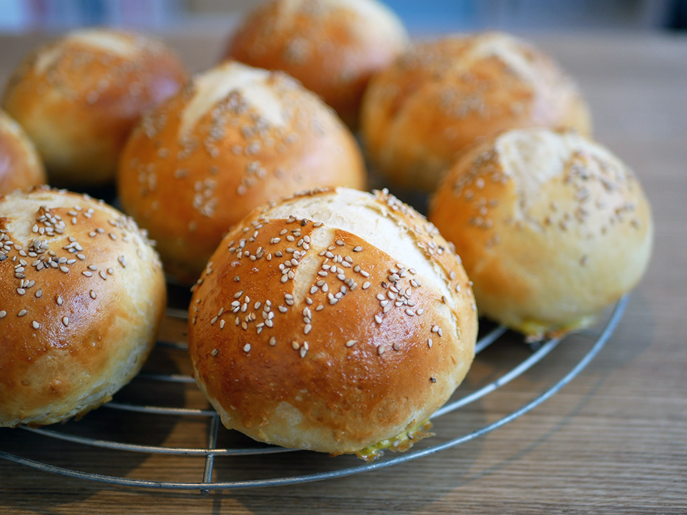 Pains à hamburger maison