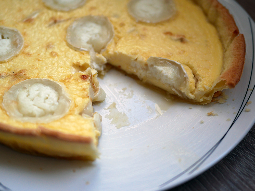 Quiche chèvre et miel