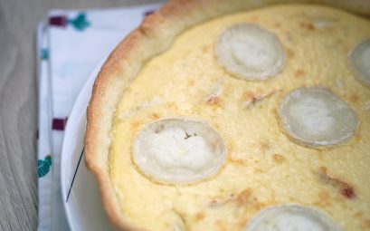 Quiche chèvre et miel