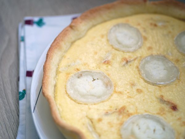 Quiche chèvre et miel