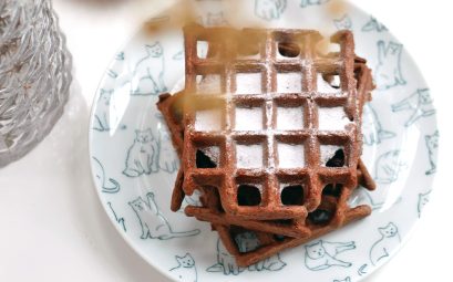 Gaufres sans repos au chocolat