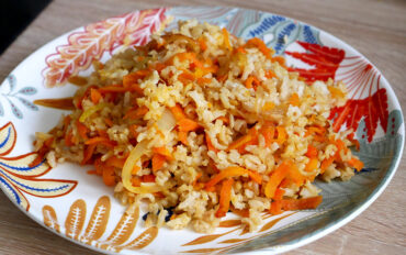 Riz basmati complet, carotte et gingembre